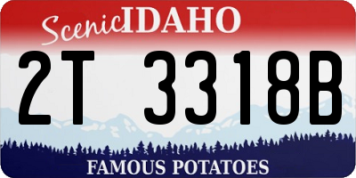 ID license plate 2T3318B