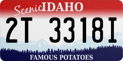 ID license plate 2T3318I