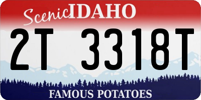 ID license plate 2T3318T