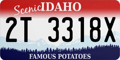 ID license plate 2T3318X