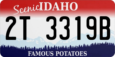 ID license plate 2T3319B