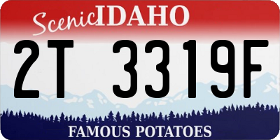 ID license plate 2T3319F