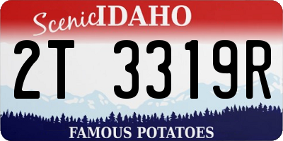 ID license plate 2T3319R
