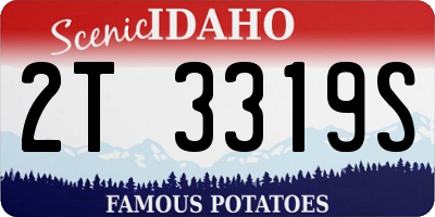 ID license plate 2T3319S