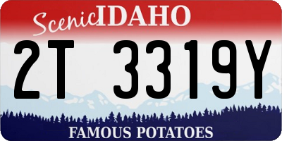 ID license plate 2T3319Y