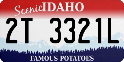 ID license plate 2T3321L