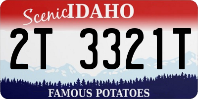ID license plate 2T3321T