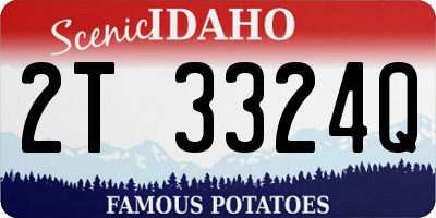ID license plate 2T3324Q