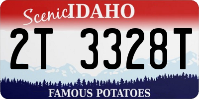 ID license plate 2T3328T