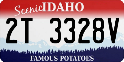 ID license plate 2T3328V