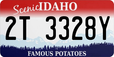 ID license plate 2T3328Y