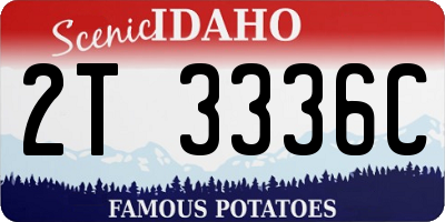 ID license plate 2T3336C