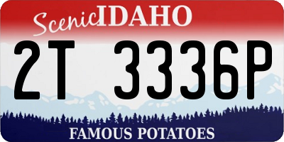 ID license plate 2T3336P
