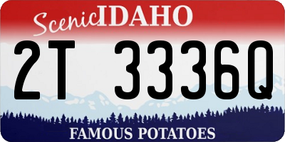 ID license plate 2T3336Q