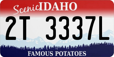 ID license plate 2T3337L