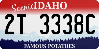 ID license plate 2T3338C