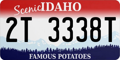 ID license plate 2T3338T