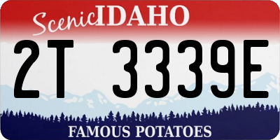 ID license plate 2T3339E