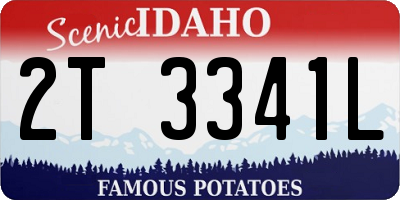 ID license plate 2T3341L