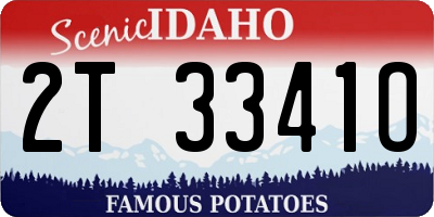 ID license plate 2T3341O