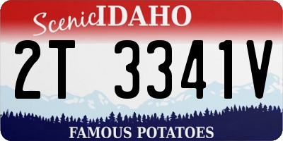 ID license plate 2T3341V