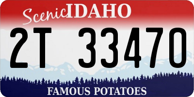 ID license plate 2T3347O