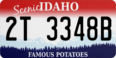 ID license plate 2T3348B