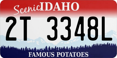 ID license plate 2T3348L