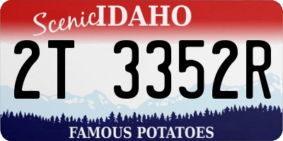 ID license plate 2T3352R