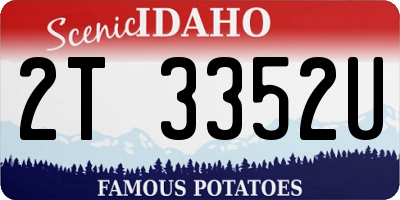 ID license plate 2T3352U