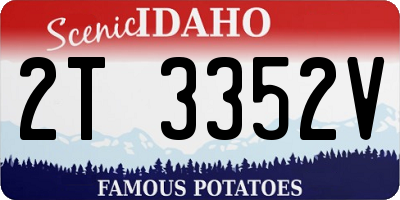 ID license plate 2T3352V