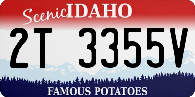 ID license plate 2T3355V