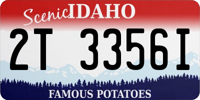 ID license plate 2T3356I