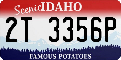 ID license plate 2T3356P