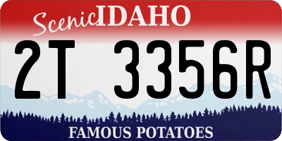 ID license plate 2T3356R