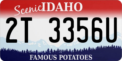 ID license plate 2T3356U