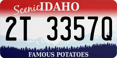 ID license plate 2T3357Q
