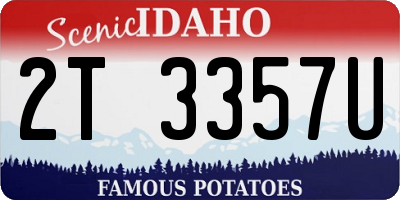 ID license plate 2T3357U