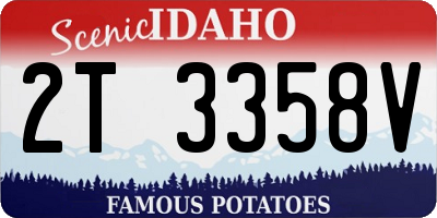 ID license plate 2T3358V