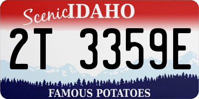 ID license plate 2T3359E
