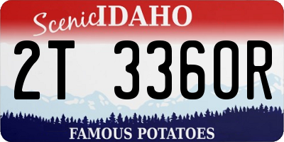 ID license plate 2T3360R