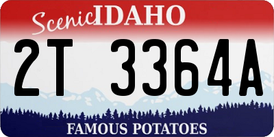 ID license plate 2T3364A