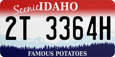 ID license plate 2T3364H