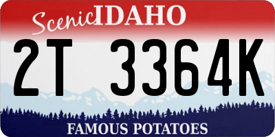ID license plate 2T3364K