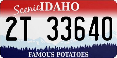 ID license plate 2T3364O