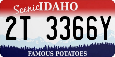 ID license plate 2T3366Y
