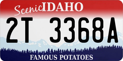 ID license plate 2T3368A