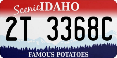ID license plate 2T3368C