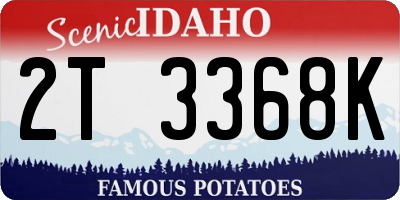 ID license plate 2T3368K