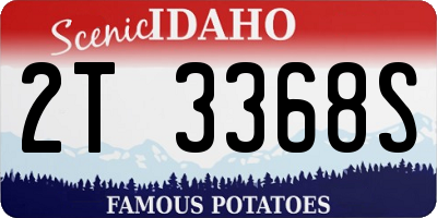 ID license plate 2T3368S